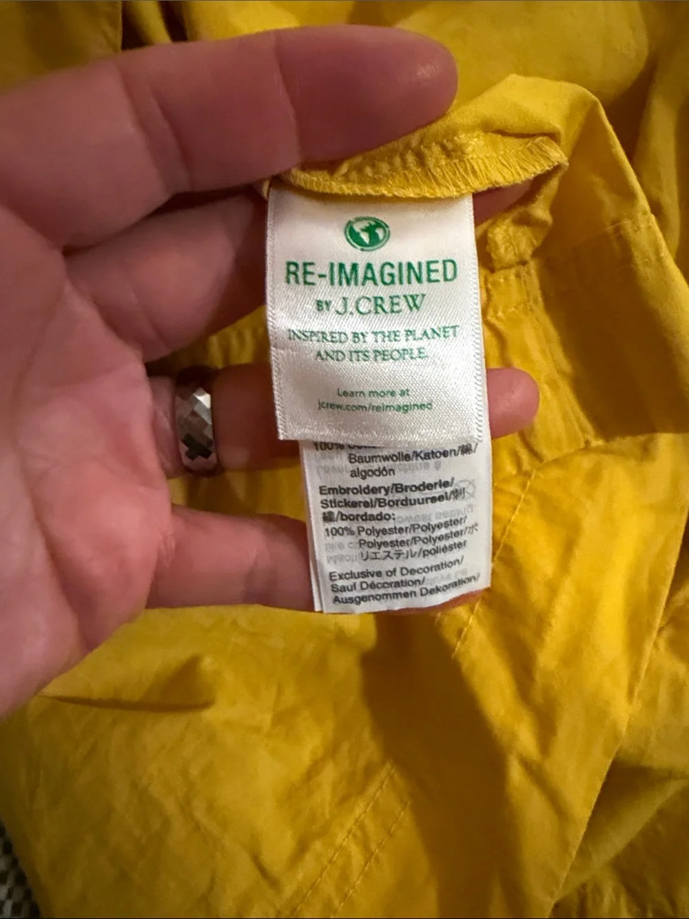 J. Crew mustard yellow